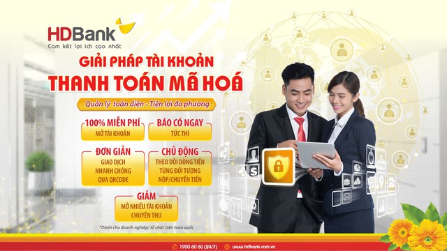HDBank triển khai giải pháp tài khoản thanh toán mã hoá siêu tiện lợi cho doanh nghiệp - Ảnh 1.