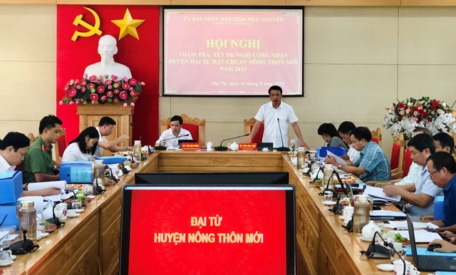 Thẩm tra, đề nghị xét công nhận huyện Đại Từ, Thái Nguyên đạt chuẩn nông thôn mới  - Ảnh 1.