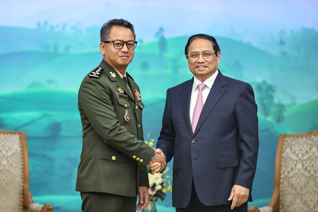 Thủ tướng Phạm Minh Chính tiếp Phó Thủ tướng, Bộ trưởng Quốc phòng Campuchia- Ảnh 1.