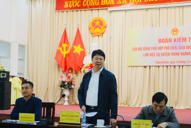 Hội đồng Phối hợp PBGDPL Trung ương kiểm tra công tác tại Cao Bằng- Ảnh 2.
