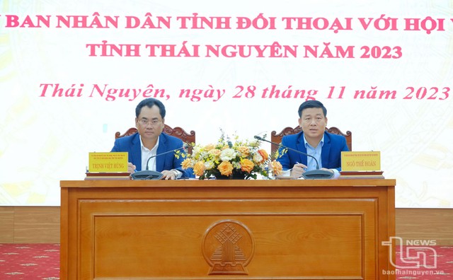 Lãnh đạo tỉnh Thái Nguyên đối thoại, tháo gỡ khó khăn cho nông dân- Ảnh 1.