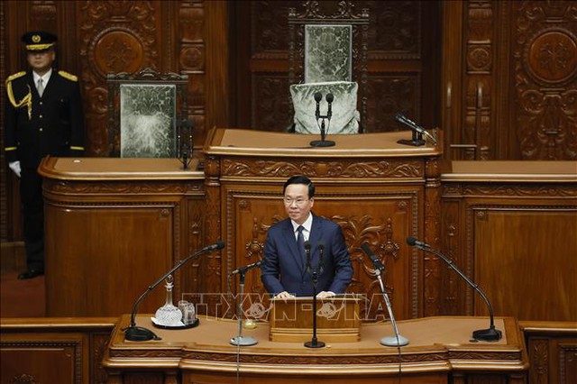 Chủ tịch nước Võ Văn Thưởng hội kiến Chủ tịch Hạ viện và Chủ tịch Thượng viện Nhật Bản- Ảnh 1.
