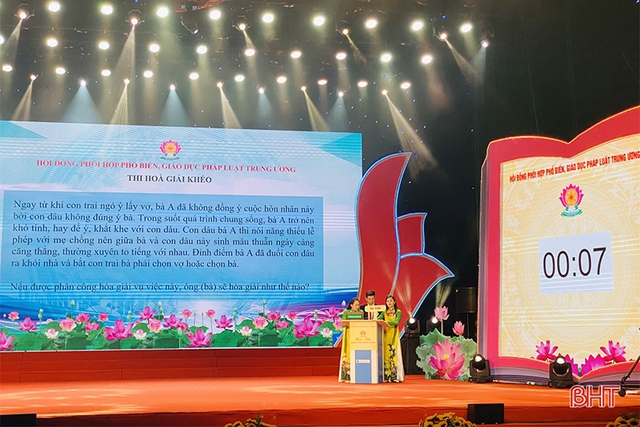 Hà Tĩnh giành giải Nhất Hội thi Hòa giải viên giỏi toàn quốc năm 2023- Ảnh 1.
