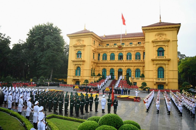 Tổng Bí thư Nguyễn Phú Trọng chủ trì lễ đón cấp Nhà nước Tổng Bí thư, Chủ tịch Trung Quốc Tập Cận Bình- Ảnh 3.