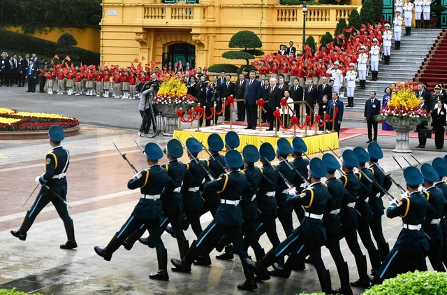 Tổng Bí thư Nguyễn Phú Trọng chủ trì lễ đón cấp Nhà nước Tổng Bí thư, Chủ tịch Trung Quốc Tập Cận Bình- Ảnh 2.