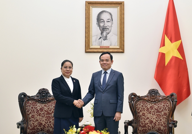 Phó Thủ tướng Trần Lưu Quang tiếp Bộ trưởng Thông tin, Văn hoá và Du lịch Lào- Ảnh 1.