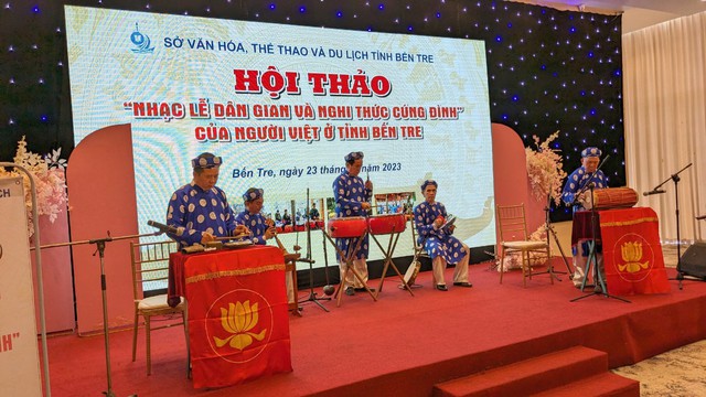Bến Tre: Bảo tồn, phát huy giá trị nhạc lễ dân gian và nghi thức cúng đình của người Việt- Ảnh 2.