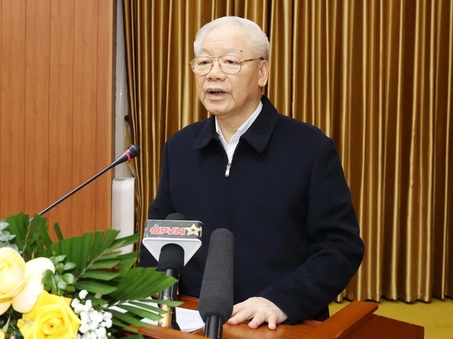 Tổng Bí thư Nguyễn Phú Trọng chủ trì Hội nghị Quân ủy Trung ương- Ảnh 1.