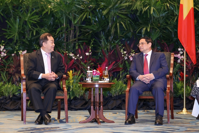 Thủ tướng tiếp lãnh đạo các tập đoàn lớn của Singapore - Ảnh 2.