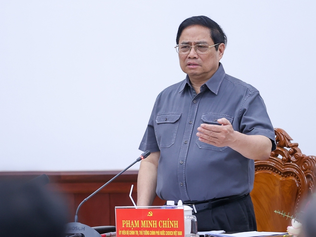 Thủ tướng Phạm Minh Chính làm việc với Ban Thường vụ Tỉnh ủy Bến Tre - Ảnh 1.