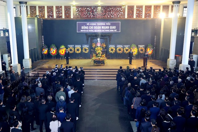 Tổ chức trọng thể Lễ tang nguyên Bộ trưởng, Chủ nhiệm VPCP Đoàn Mạnh Giao - Ảnh 1.