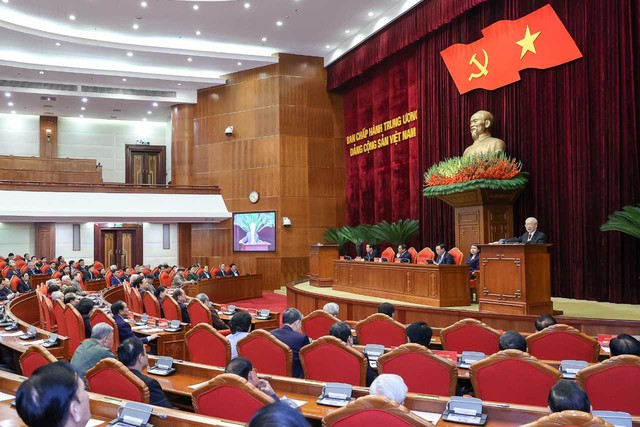 Hội nghị Bộ Chính trị gặp mặt các nguyên lãnh đạo cấp cao của Đảng và Nhà nước - Ảnh 3.