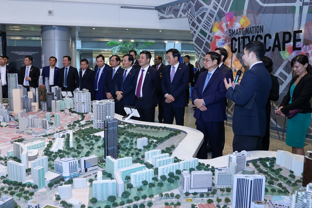 Thủ tướng tìm hiểu quy hoạch quốc gia và thành phố thông minh của Singapore - Ảnh 1.