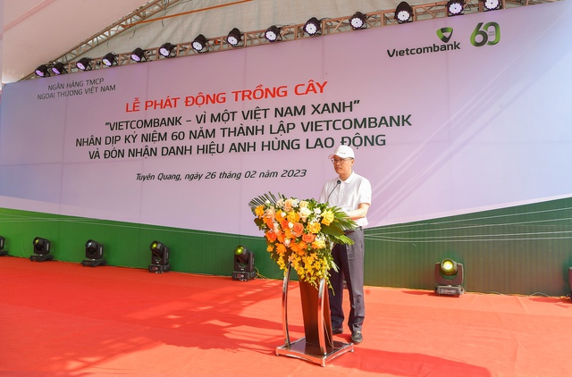 Phát động chương trình trồng 60 nghìn cây xanh “Vietcombank – Vì một Việt Nam xanh” - Ảnh 2.