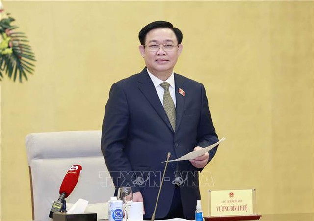 Chủ tịch Quốc hội Vương Đình Huệ tiếp trưởng các cơ quan đại diện ngoại giao Việt Nam ở nước ngoài - Ảnh 1.