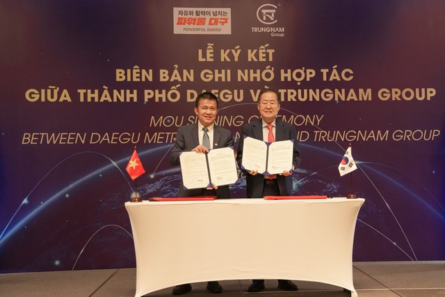 Trungnam Group ký kết hợp tác với thành phố Daegu (Hàn Quốc) - Ảnh 1.