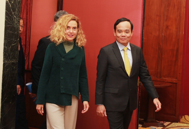 Phó Thủ tướng Trần Lưu Quang hội kiến Chủ tịch Hạ viện Tây Ban Nha, gặp gỡ thân mật kiều bào - Ảnh 2.