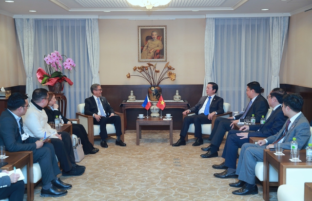 Phó Thủ tướng Trần Hồng Hà tiếp Bộ trưởng Bộ Năng lượng Philippines - Ảnh 3.