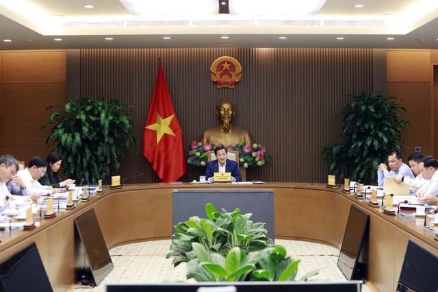 Phó Thủ tướng Lê Minh Khái họp về Đề án cơ cấu lại TKV và SCIC - Ảnh 1.