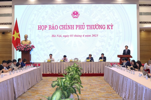 CẬP NHẬT: Họp báo Chính phủ thường kỳ tháng 3/2023 - Ảnh 1.