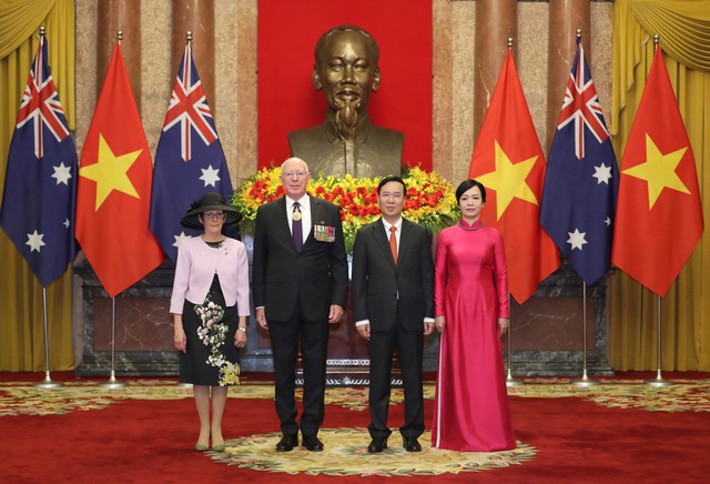 Chủ tịch nước Võ Văn Thưởng chủ trì lễ đón Toàn quyền Australia David Hurley - Ảnh 8.