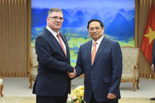 Thủ tướng Phạm Minh Chính tiếp Bộ trưởng Bộ Nội vụ Cuba - Ảnh 1.