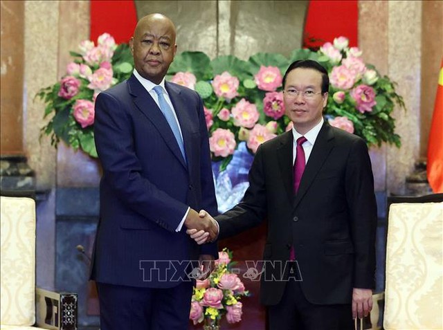 Chủ tịch nước Võ Văn Thưởng tiếp Đoàn đại biểu Đảng Cách mạng Tanzania - Ảnh 1. Chủ tịch nước Võ Văn Thưởng tiếp Đoàn đại biểu Đảng Cách mạng Tanzania - Ảnh 1.
