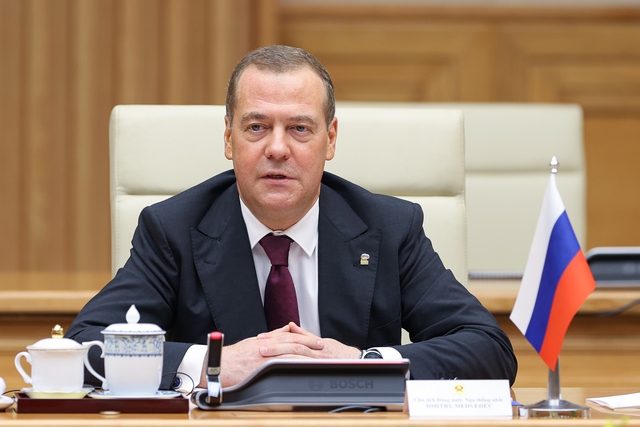 Thủ tướng Phạm Minh Chính tiếp Chủ tịch Đảng nước Nga thống nhất, Phó Chủ tịch Hội đồng an ninh LB Nga Dmitry Medvedev  - Ảnh 5.