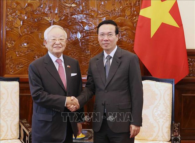 Chủ tịch nước Võ Văn Thưởng tiếp Chủ tịch Liên đoàn giới chủ các doanh nghiệp Hàn Quốc - Ảnh 1. Chủ tịch nước Võ Văn Thưởng tiếp Chủ tịch Liên đoàn giới chủ các doanh nghiệp Hàn Quốc - Ảnh 1.