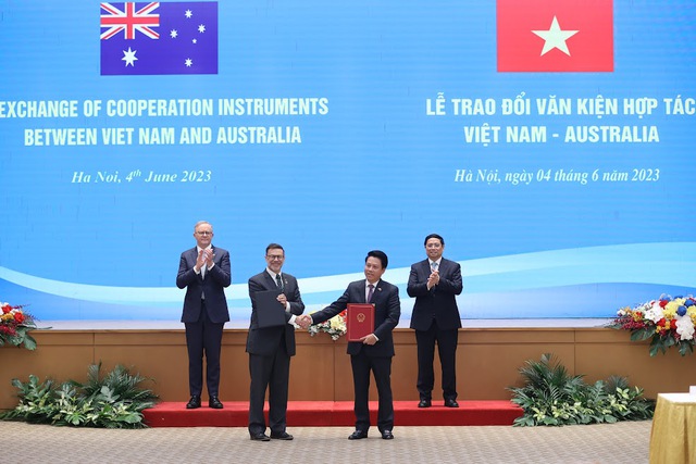 Việt Nam - Australia trao đổi nhiều văn kiện hợp tác quan trọng và khai trương 2 đường bay thẳng mới - Ảnh 3. Việt Nam - Australia trao đổi nhiều văn kiện hợp tác quan trọng và khai trương 2 đường bay thẳng mới - Ảnh 3.