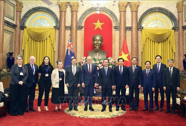 Chủ tịch nước Võ Văn Thưởng tiếp Thủ tướng Australia Anthony Albanese - Ảnh 3.