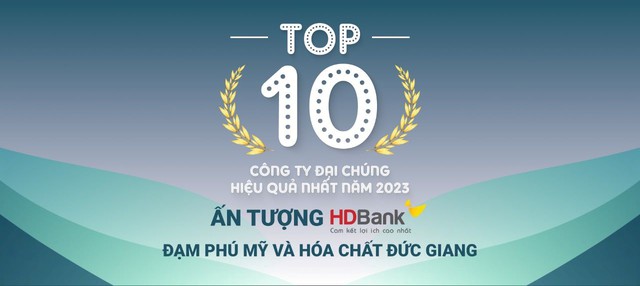 HDBank lọt vào TOP 10 công ty đại chúng hiệu quả nhất năm 2023 - Ảnh 1.