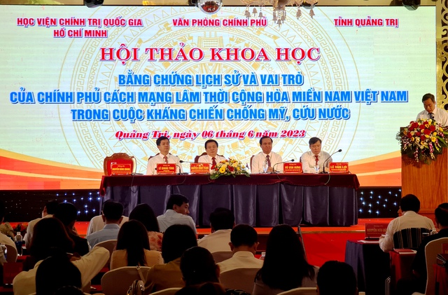 Khai mạc hội thảo về vai trò của Chính phủ Cách mạng lâm thời Cộng hòa miền Nam Việt Nam - Ảnh 1.