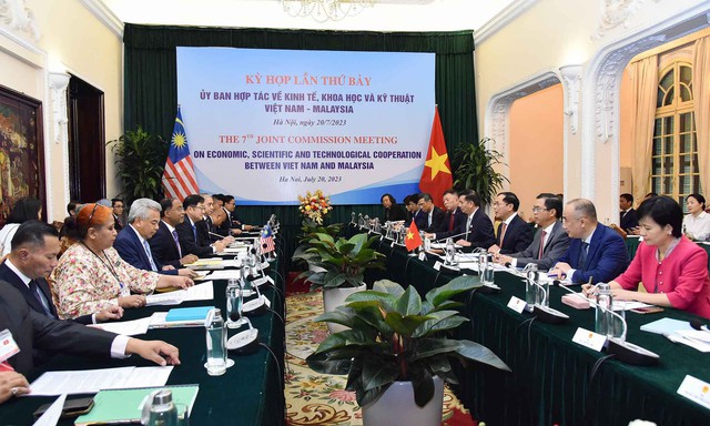 Ủy ban hỗn hợp về hợp tác kinh tế, khoa học và kỹ thuật Việt Nam-Malaysia họp phiên thứ 7 - Ảnh 1.