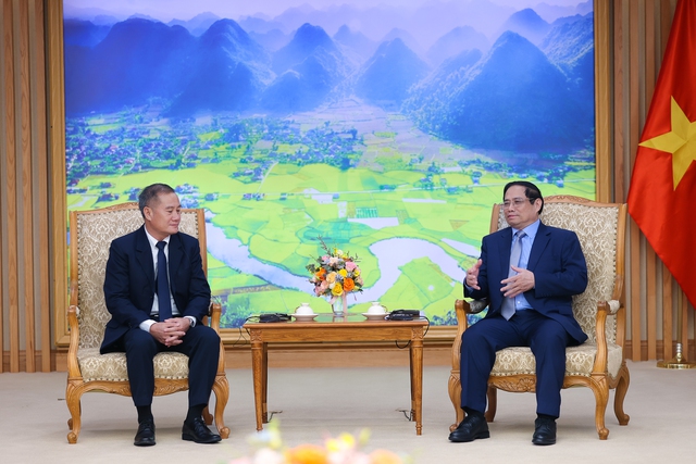 Thủ tướng Phạm Minh Chính tiếp Tổng giám đốc Thông tấn xã Pathet Lào - Ảnh 2.