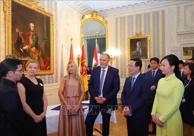 Chủ tịch nước Võ Văn Thưởng gặp Thủ hiến bang Burgenland - Ảnh 2.