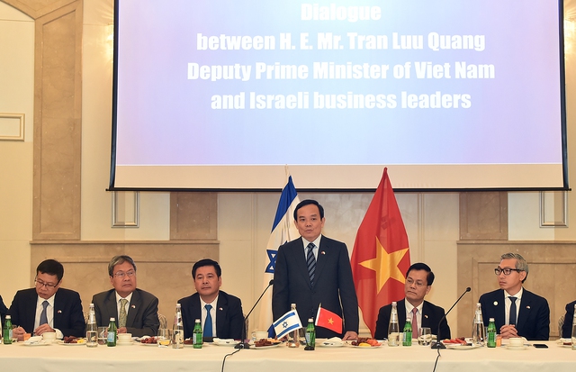 Phó Thủ tướng Trần Lưu Quang tiếp các doanh nghiệp Israel - Ảnh 1.