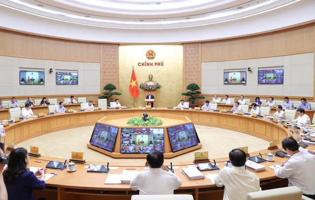 Thủ tướng Phạm Minh Chính chủ trì hội nghị trực tuyến toàn quốc Chính phủ với các địa phương - Ảnh 1.