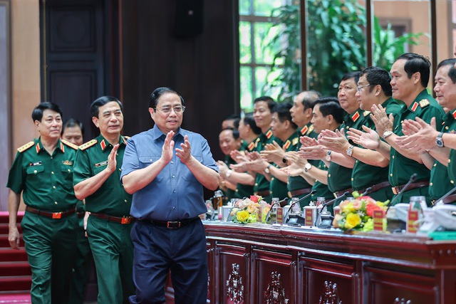 Thủ tướng Phạm Minh Chính: Phát huy tinh thần 3 không về quân sự, quốc phòng - Ảnh 1. Thủ tướng Phạm Minh Chính: Phát huy tinh thần 3 không về quân sự, quốc phòng - Ảnh 1.