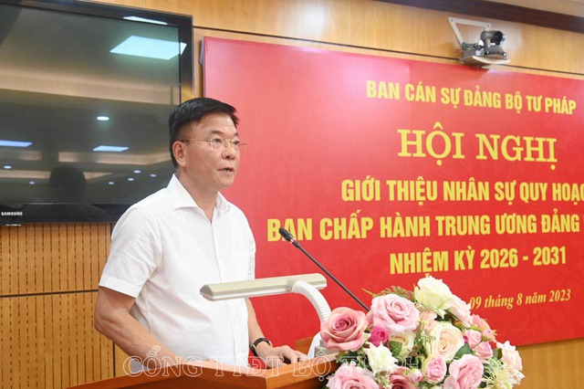 Bộ Tư pháp giới thiệu nhân sự quy hoạch Ban Chấp hành Trung ương Đảng khóa XIV nhiệm kỳ 2026-2031 - Ảnh 2.