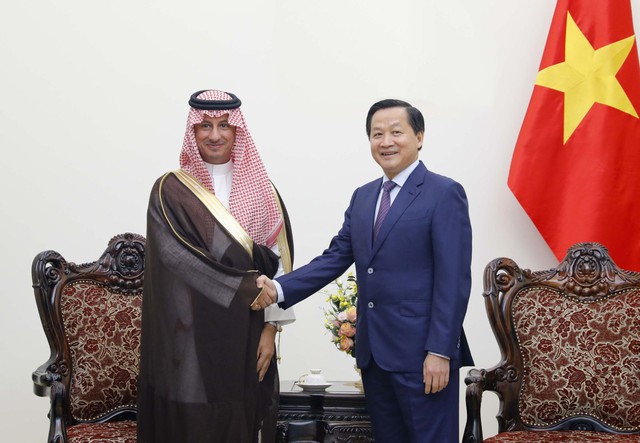 Phó Thủ tướng Lê Minh Khái tiếp Bộ trưởng Bộ Du lịch Saudi Arabia - Ảnh 1.