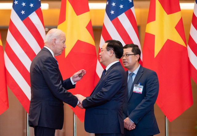 Chủ tịch Quốc hội Vương Đình Huệ hội kiến Tổng thống Hoa Kỳ Joe Biden - Ảnh 1. Chủ tịch Quốc hội Vương Đình Huệ hội kiến Tổng thống Hoa Kỳ Joe Biden - Ảnh 1.
