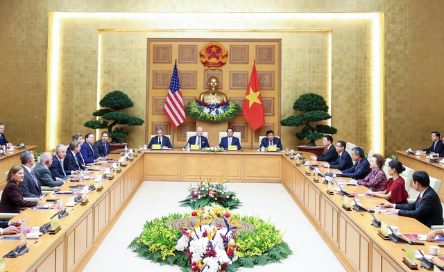 Thủ tướng Phạm Minh Chính hội kiến Tổng thống Hợp chúng quốc Hoa Kỳ Joe Biden - Ảnh 4.