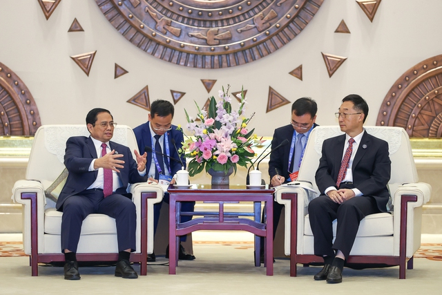 Chùm ảnh: Thủ tướng Phạm Minh Chính bắt đầu chuyến công tác tại Trung Quốc - Ảnh 8.
