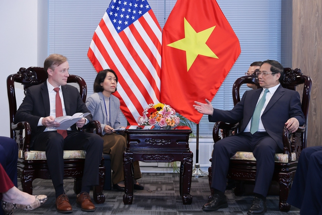 Thủ tướng Phạm Minh Chính tiếp Cố vấn an ninh quốc gia Hoa Kỳ  - Ảnh 2.