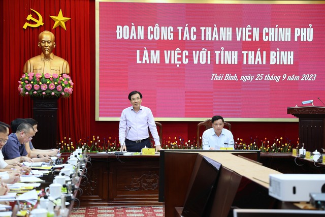 Đoàn công tác VPCP tiếp tục khảo sát, 'gỡ khó' cho tỉnh Thái Bình - Ảnh 4.