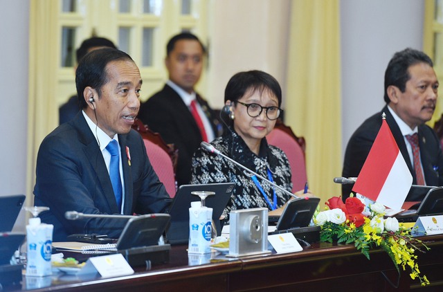 Chủ tịch nước Võ Văn Thưởng hội đàm với Tổng Thống Indonesia Joko Widodo- Ảnh 3.