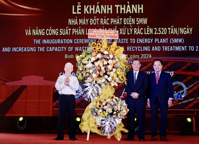 Bình Dương: Khánh thành nhà máy đốt rác tái tạo điện 5MW- Ảnh 2.