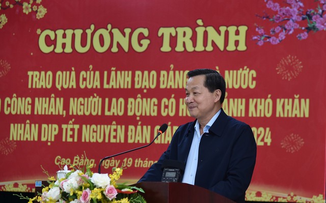 Phó Thủ tướng Lê Minh Khái thăm, chúc Tết tại tỉnh Cao Bằng- Ảnh 2.
