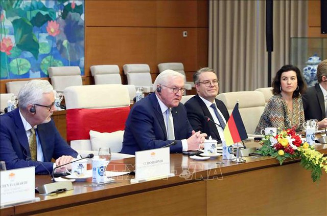 Chủ tịch Quốc hội Vương Đình Huệ hội kiến Tổng thống Đức Frank - Walter Steinmeier- Ảnh 4.